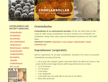Tablet Screenshot of chokladbollar.net